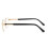 Lesebrille aus Glas, Vollrand, Gold, +2,50 Dioptrien 2