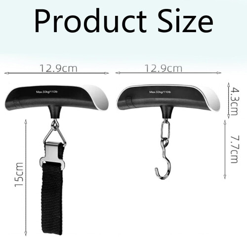 Digital Luggage Scale 110 lb Backlit LCD 4-Unit 1