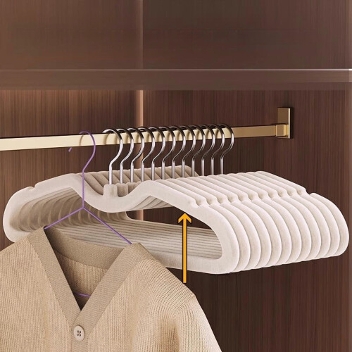 Anti-Slip No-Mark Short Neck Hangers 10-Pack 2