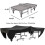 Waterproof Ping Pong Table Cover 600D Polyester 280x153x73cm 6