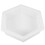 White PP Hexagon Stepping Stone Mold 6-Sided 5
