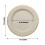 25Taupe13" Στρογγυλά χάρτινα πιάτα μιας χρήσης με μεταλλικό περίγραμμα και σκεύη για 2