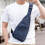 Τσάντα τσέπης Sling Bag για άνδρες και γυναίκες, χιαστί με ελαφρύ τσαντάκι, μπλε 2
