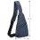 Τσάντα τσέπης Sling Bag για άνδρες και γυναίκες, χιαστί με ελαφρύ τσαντάκι, μπλε 5