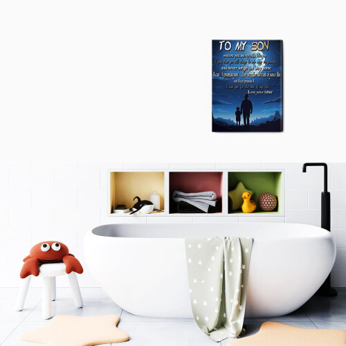 To My Son Wall Art Canvas Print 1