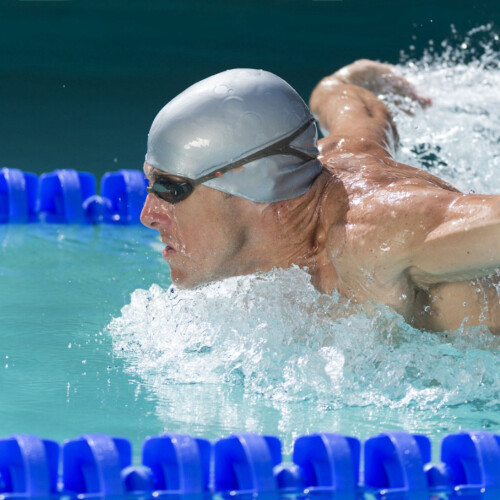 Silicone swimming cap for adults and kids 2