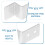 20 Pcs Picture Frame Braces Canvas Clips for Framing Silver 3