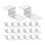 20 Pcs Picture Frame Braces Canvas Clips for Framing Silver 6