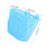 OUNONA Handlebar Bike Basket Rectangular Plastic Sky-blue Practical Design For Children 1Pcs 2