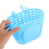OUNONA Handlebar Bike Basket Rectangular Plastic Sky-blue Practical Design For Children 1Pcs 3