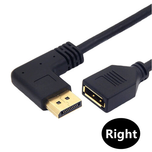 Cable de extensión DisplayPort 1.2 4K con ángulo de 90 1