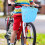 OUNONA Handlebar Bike Basket Rectangular Plastic Sky-blue Practical Design For Children 1Pcs 4
