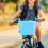 OUNONA Handlebar Bike Basket Rectangular Plastic Sky-blue Practical Design For Children 1Pcs 7