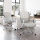 Office Chairs with Lumbar Support, 250 lb. Capacity, Grey 2