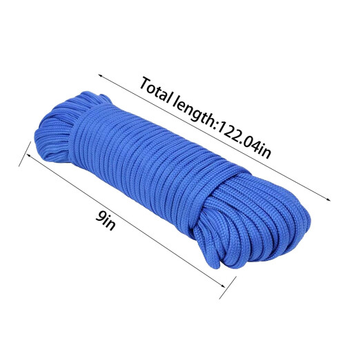 550lb Polyester Paracord Reb 100ft Gul 5mm 1