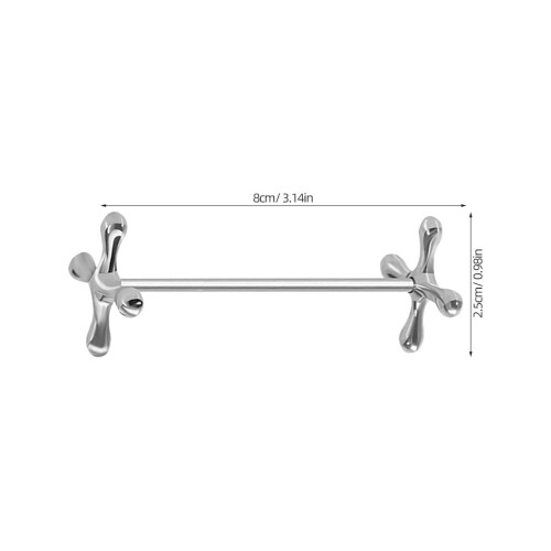 X-formade ätpinnar och gaffelstöd i zinklegering (2-pack) 1