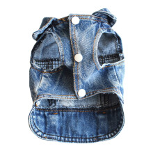 Denimvest med revner til små/mellemstore hunde – Forårs-/sommertøj til kæledyr, kompatibel med Mini og Puppy
