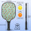 Σετ κουπιών Pickleball με κουπιά από fiberglass σε σχέδια λουλουδιών, 2 μπάλες και τσάντα – 3