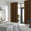 Conjunto de cortinas blackout marrons com isolamento térmico de 60x84 polegadas. 2