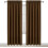 Conjunto de cortinas blackout marrons com isolamento térmico de 60x84 polegadas. 7