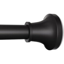 Adjustable Shower Curtain Rod 31-80 Inch, Never Rust Stainless Steel Black Tension Rod, 1" Heavy Duty No-Drill for Bathroom, Kitchen & Closet