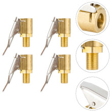 Tire Valve Thread Brass 4Pcs 1.1In