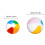 PVC Glossy Panel Inflatable Beach Ball, 40 cm 4