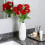 Bouquet di rose artificiali rosse in seta – 6 teste 5