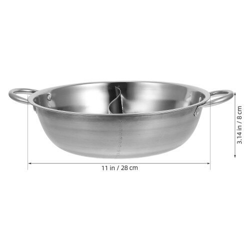 Stainless Steel Hotpot Divider Pan 1 Pack 1