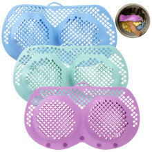 Bras Washing Bag, Silicone Laundry Bags for Machine Wash, Multi-Color Sports Bra Holders with Handles, 3 Pcs, 15.7x8.3x2.4 in