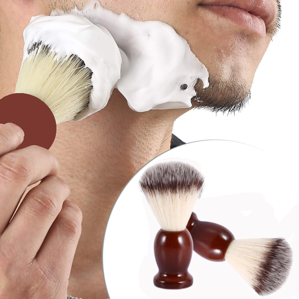 EASTIN Hand Crafted Shaving Brush for Men, Professional Hair Salon Tool with Hard Wood Handle for Wet Shave, Safety Razor, Double Edge Razor