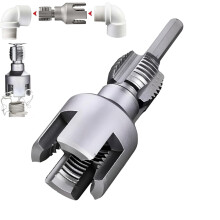 Pipe Tapping & Threading Tool for 1/2" & 3/4", Internal/External, Angle Bolt Repair, Compatible with Electric Drill