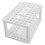 Witte plastic organizer voor make-upborstels, 20x13x10 cm 3