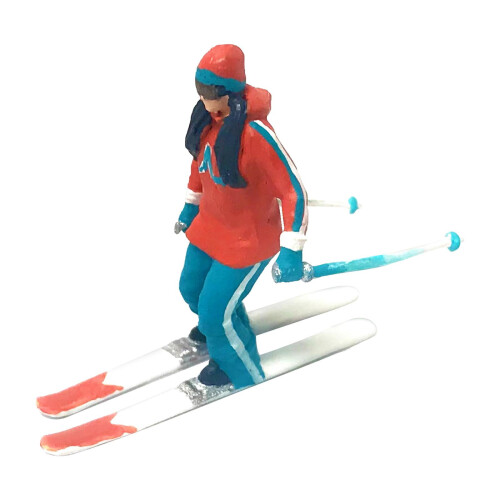 , Miniature Model, Ski Figures, Landscape, Stage Layout, Decoration of 1