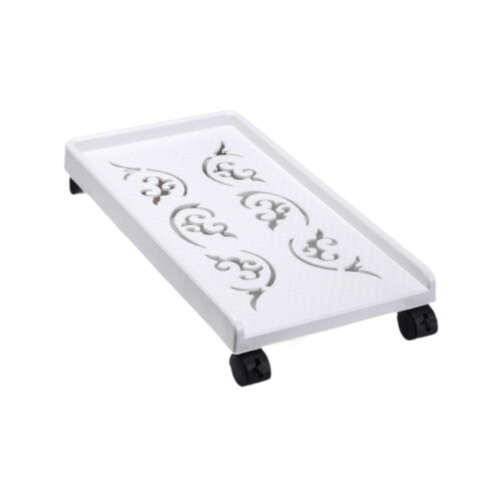 Computer Stand PC Floor Cart Stable Base for Most PC Storage Rack Computer White 1