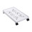Computer Stand PC Floor Cart Stable Base for Most PC Storage Rack Computer White 4