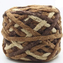 Colorful Chunky Chenille Yarn, 100g/Skein, 43.74 Yds, Arm-Knit DIY Blanket & Cat Cave – Compatible with Hand Knitting
