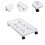Computer Stand PC Floor Cart Stable Base for Most PC Storage Rack Computer White 6