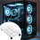 Computer Stand PC Floor Cart Stable Base for Most PC Storage Rack Computer White 8