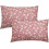 Conjunto de 2 capas de almofada vintage com estampa floral, 45x45cm (18x18 polegadas). 1