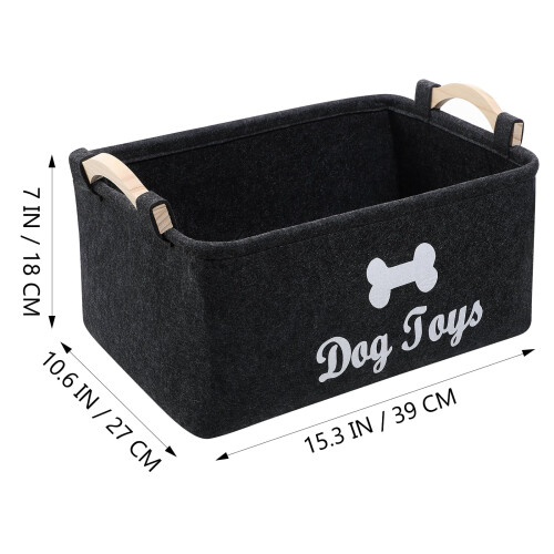 Panier de rangement portable pour jouets pour chiens 2