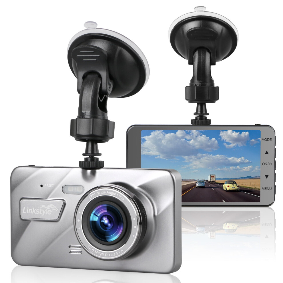 4" Ips 1080P Dvr Dash Cam With G-Sensor, Night Vision, Wdr, Loop & Parking Mode 9159805766824