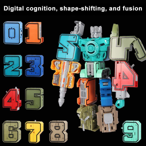 Zahlen-Transformationsspielzeug-Roboter-Puzzle-Set 1