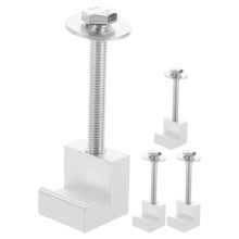 Monteringssett for lastebilverktøykasse i aluminium, J-klemmer, 4 stk.