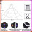 Φώτα LED σε σχήμα ιστού αράχνης 16,4x15,7ft, 135 LED, 8 λειτουργίες, αδιάβροχο IP65, 4