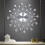 DENEST Wall Clock Silver 13 Inch Silent Quartz Modern 1