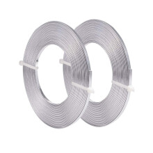 Smyckestråd i aluminium, 3 mm bred, 18 gauge, 32 fot