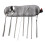 Tineasur Fork Spoon Chopsticks Kit Portable Tableware Set Silver 1 Set for Restaurant Use 4