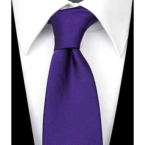 Extra Long Solid Tie for Men Big and Tall, 63 or 70 inch XL Plain Ties 2
