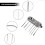 Tineasur Fork Spoon Chopsticks Kit Portable Tableware Set Silver 1 Set for Restaurant Use 8